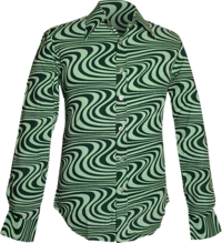 Wavyline mint, dark-green