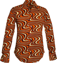 Wavyline chocolate , orange , creme