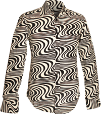 Wavyline creme , black