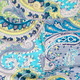 Paisley blue , yellow