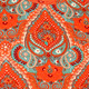 Singlet Paisley orange, turquoise