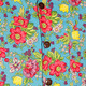 Shortsl. Bright Flowers sky-blue