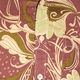 Art Nouveau aubergine