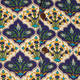 Shortsl. Flower Tile creme , blue