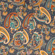 Paisley blue , creme , rust