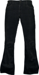 Corduroy Black Regular Length