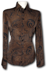 Lady Blouse Paisley navy