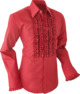 Ruche burgundy dark-burgundy