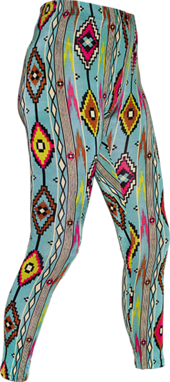 Leggings American Indian turquoise
