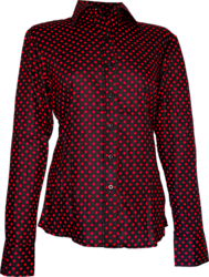Lady Blouse Polka-Dots black, red