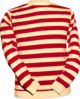 Jumper Stripes creme-red
