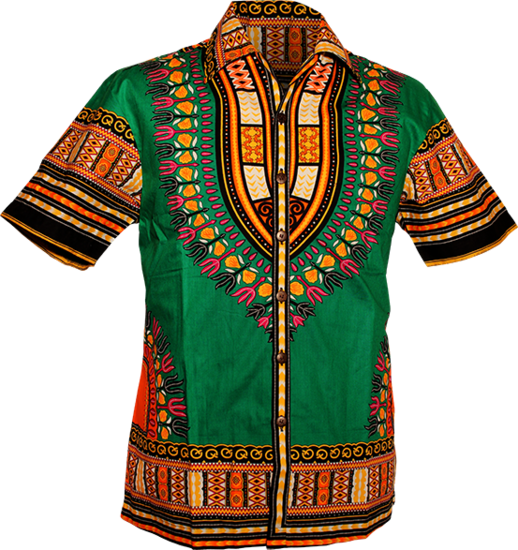 Shortsl. Dashiki green