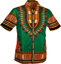 Shortsl. Dashiki green