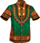 Shortsl. Dashiki green