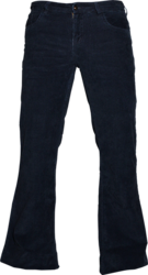 Flare Stretch-Corduroy Navy-Blue