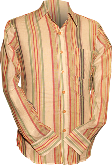 Stripes creme, yellow, green