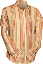 Stripes creme, yellow, green