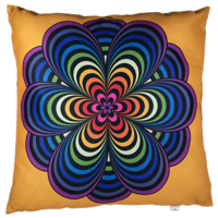 Op-Art-Flower orange, multi-coloured