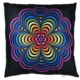 Op-Art-Flower black, multi-coloured