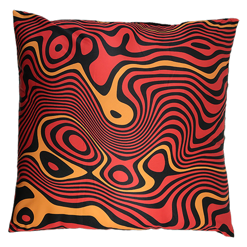 Organic Structure red, yellow, black