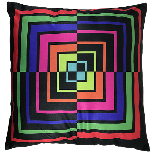 Rhombus black, multi-coloured
