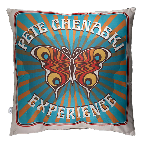Butterfly turquoise, orange