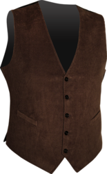 Waistcoat Corduroy-Brown