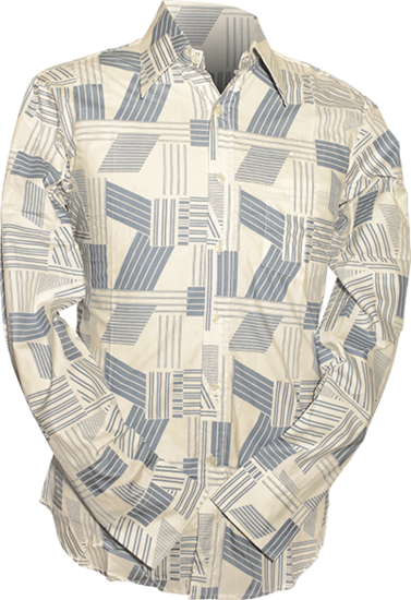 Lines creme, blue