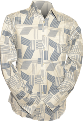 Lines creme, blue