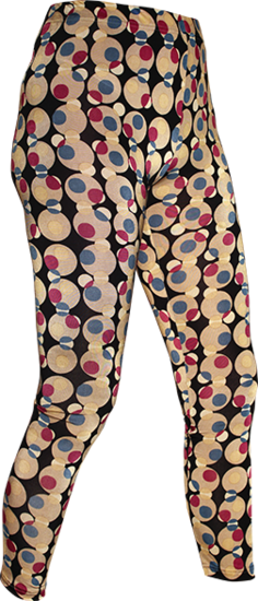 Leggings Dots creme, black, violet, blue