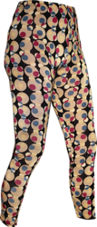 Leggings Dots creme, black, violet, blue