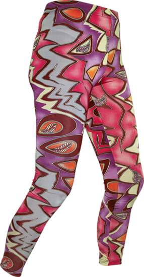 Leggings Fruity Batik brown, violet