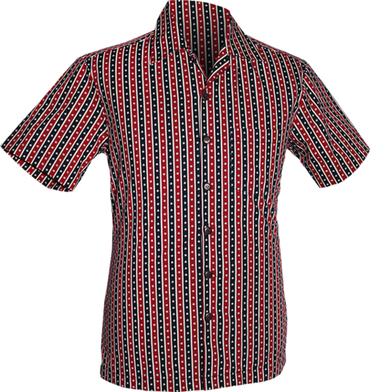 Shortsl. Striped Stars red, navy, creme