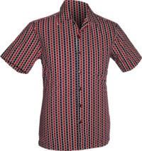 Shortsl. Striped Stars red, navy, creme