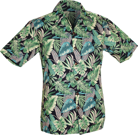 Shortsl.  Jungle-Leaves navy, green