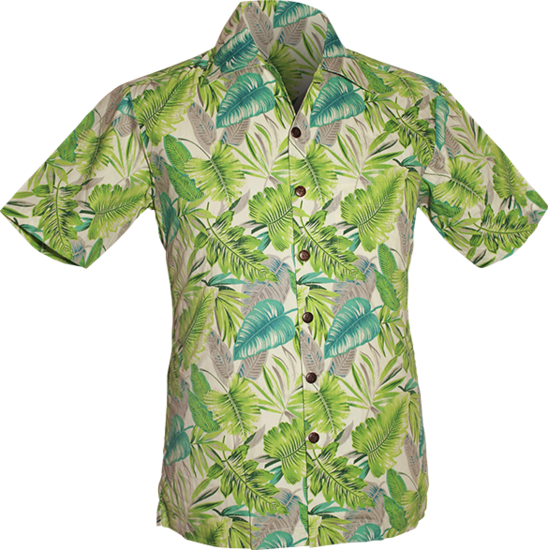 Shortsl.  Jungle-Leaves creme, green