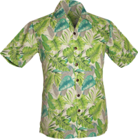 Shortsl.  Jungle-Leaves creme, green