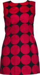 A-Lines-Dress Big Polka-Dot navy, pink