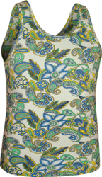 Singlet Paisley blue, yellow