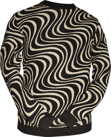 Jumper Wavyline black-creme