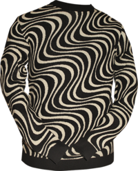 Jumper Wavyline black-creme