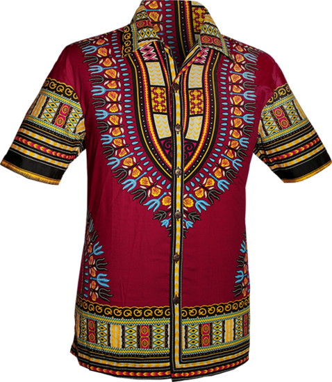 Shortsl. Dashiki bordeaux