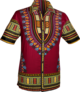 Shortsl. Dashiki bordeaux