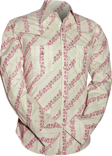 Flowers creme, broken-pink