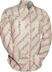 Flowers creme, broken-pink