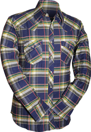 Scot blue, creme, yellow