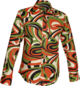 Colourful Waves creme, black, green, orange