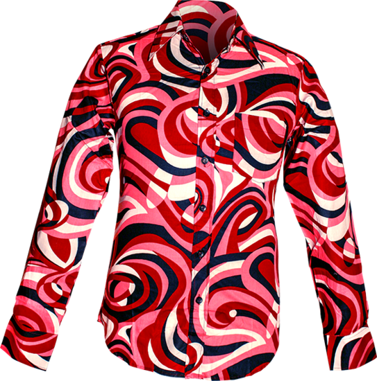 Colourful Waves creme, black, red, rose