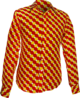 Chained Dots creme, yellow, red