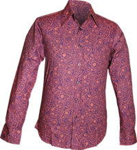 Outlined Paisley lilac, rose